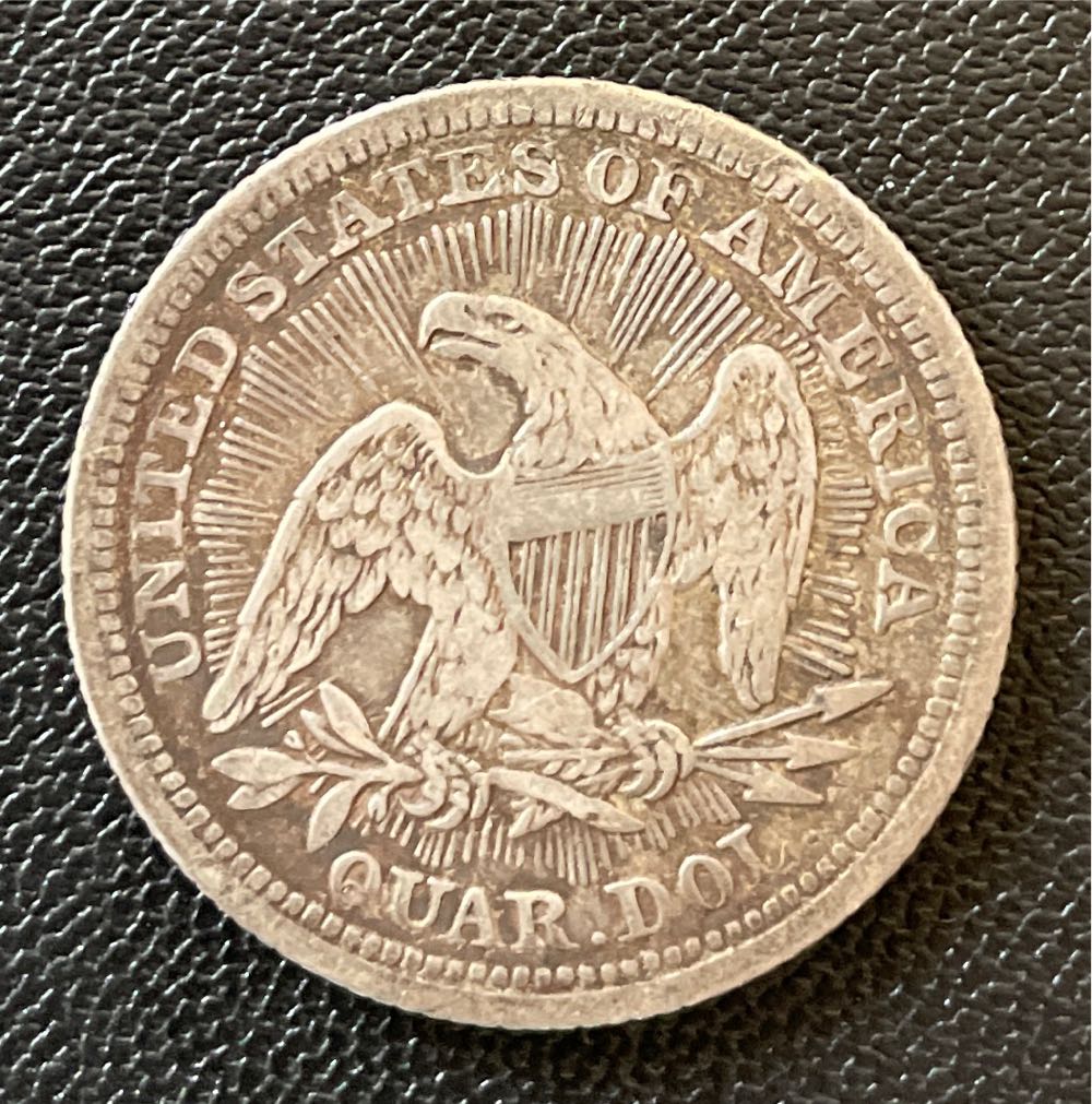 1853 Seated Liberty Quarter W/ Arrows & Rays  coin collectible - Main Image 2