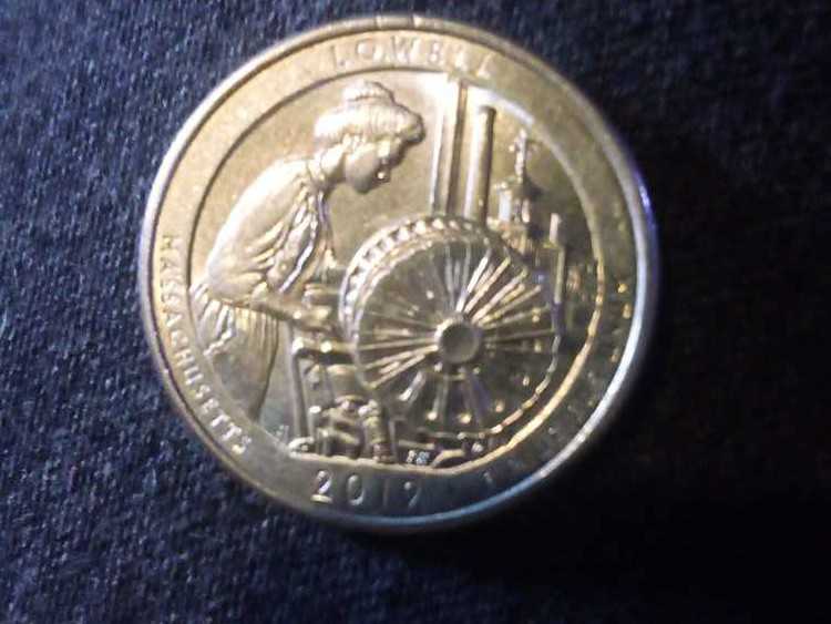 2019 P - Lowell Quarter   coin collectible - Main Image 2