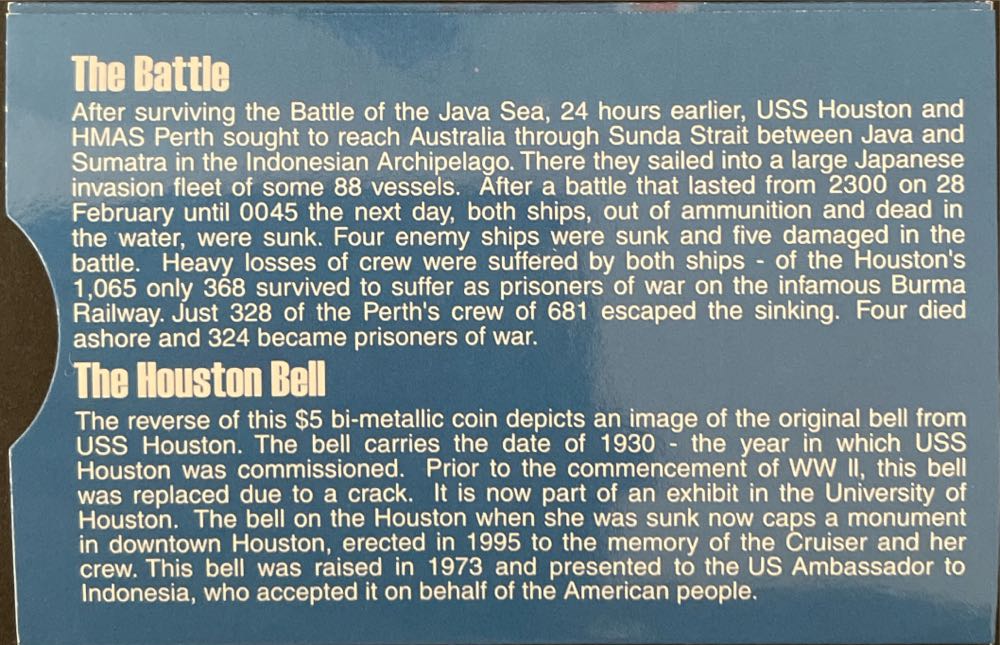 Hmas Perth  coin collectible - Main Image 2