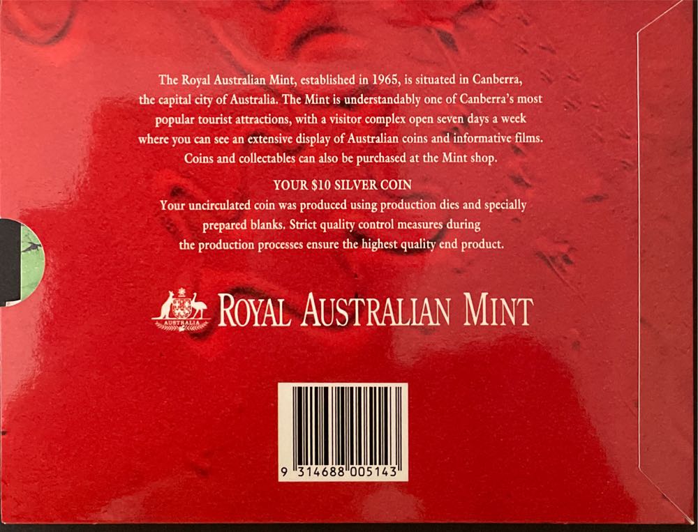 Northern Territory Silver $10  coin collectible [Barcode 9314688005143] - Main Image 2