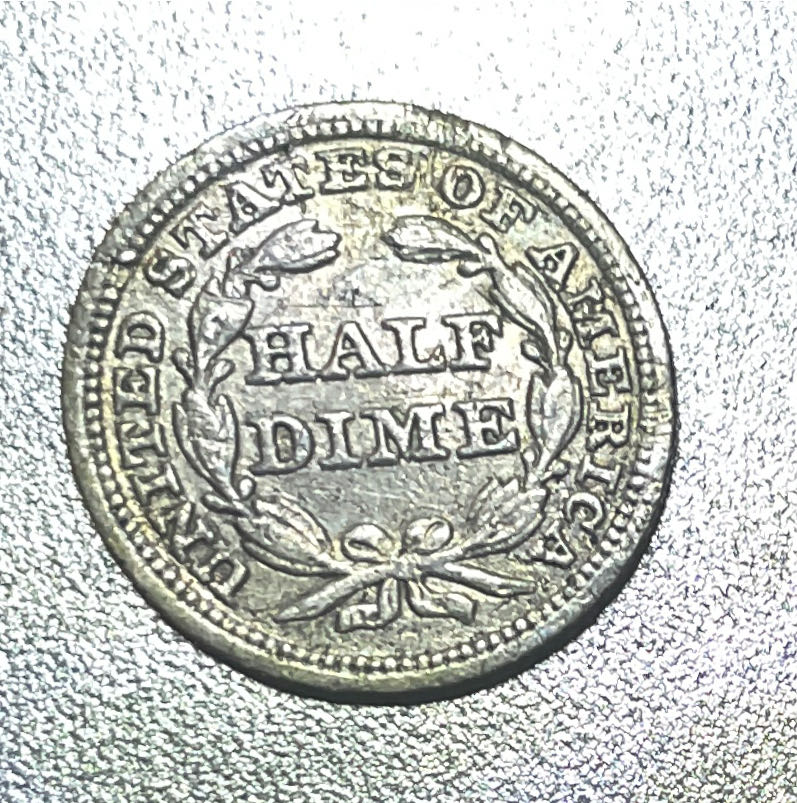 1845 Half Dime  coin collectible - Main Image 2