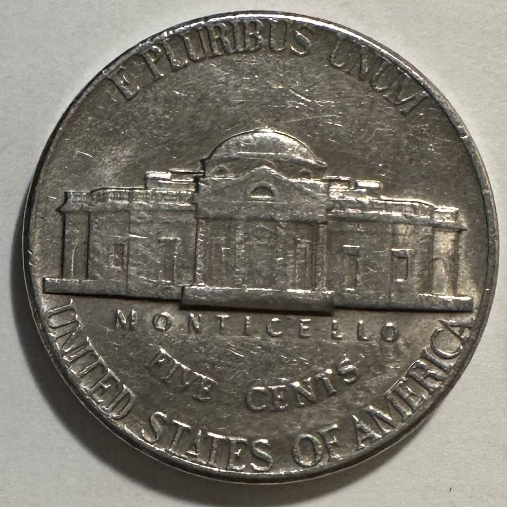 Nickel Jefferson 1974 D  coin collectible - Main Image 2