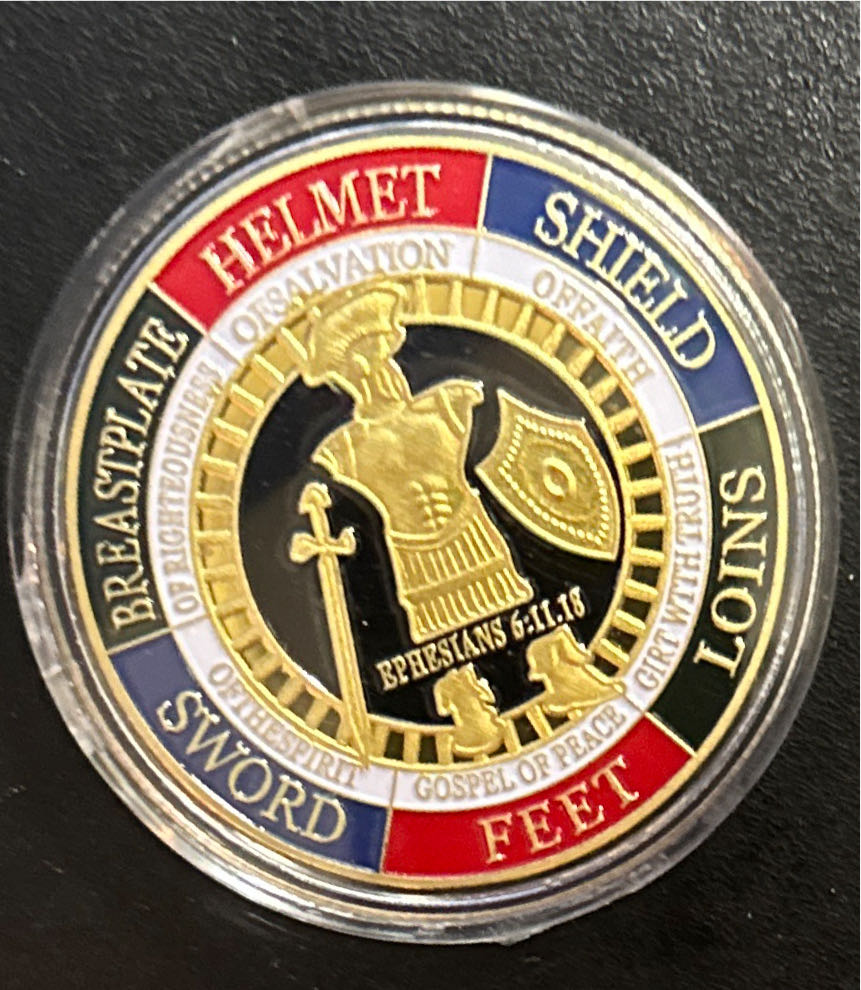 Put On The Whole Armor Of God  coin collectible [Barcode 76651285893] - Main Image 2
