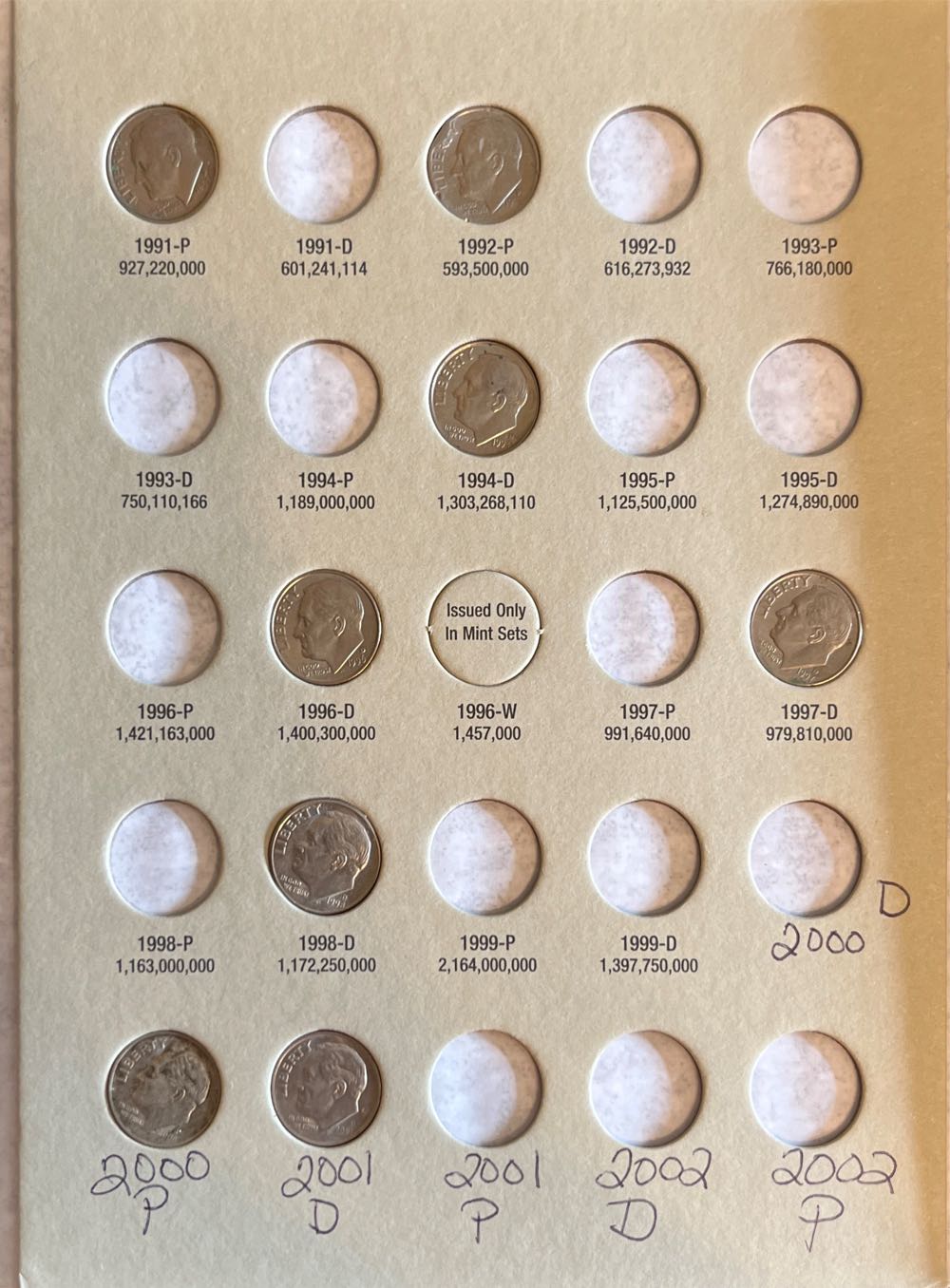 Roosevelt Dime Folder 1965—1999  coin collectible [Barcode 9780937458136] - Main Image 4