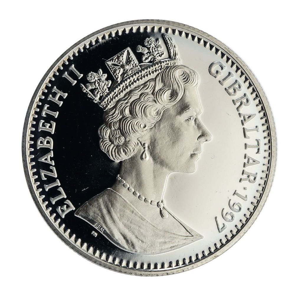 Alyssa  -1997 Elizabeth II Gibraltar Yorkshire Terrior Dog  coin collectible - Main Image 2