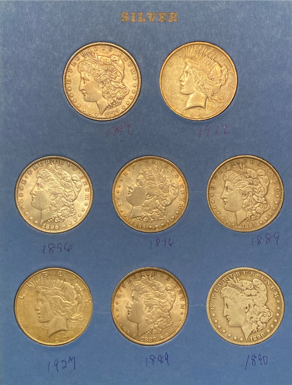 Coin Book 100 - Dollars - Morgan Silver 1878-1888  coin collectible - Main Image 2