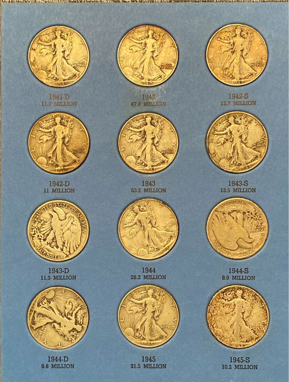 Coin Book 50 - Half Dollars - Liberty 1937 - 1947  coin collectible - Main Image 2