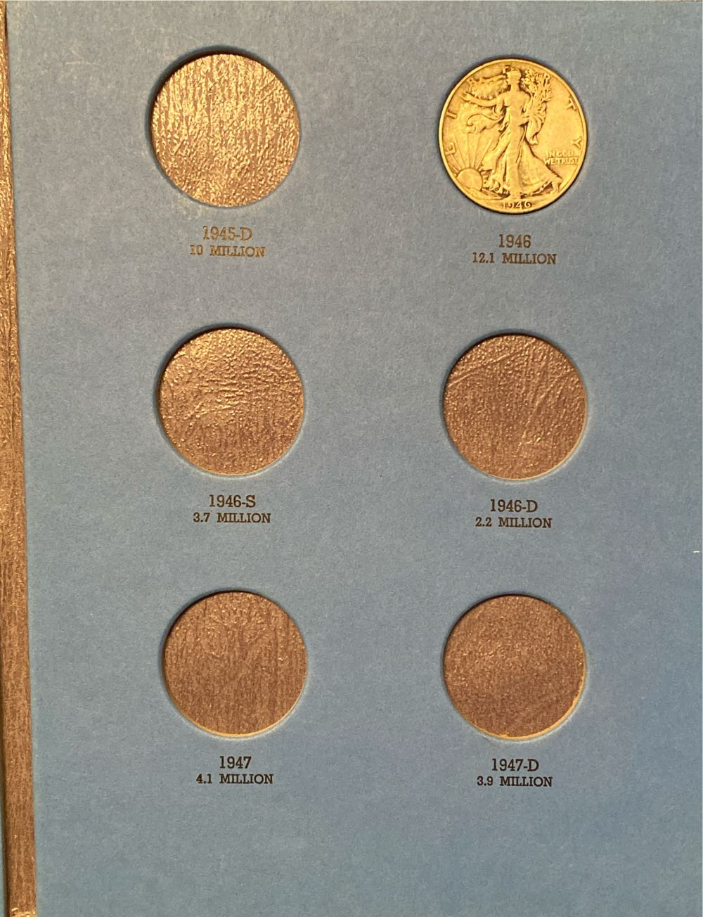 Coin Book 50 - Half Dollars - Liberty 1937 - 1947  coin collectible - Main Image 3