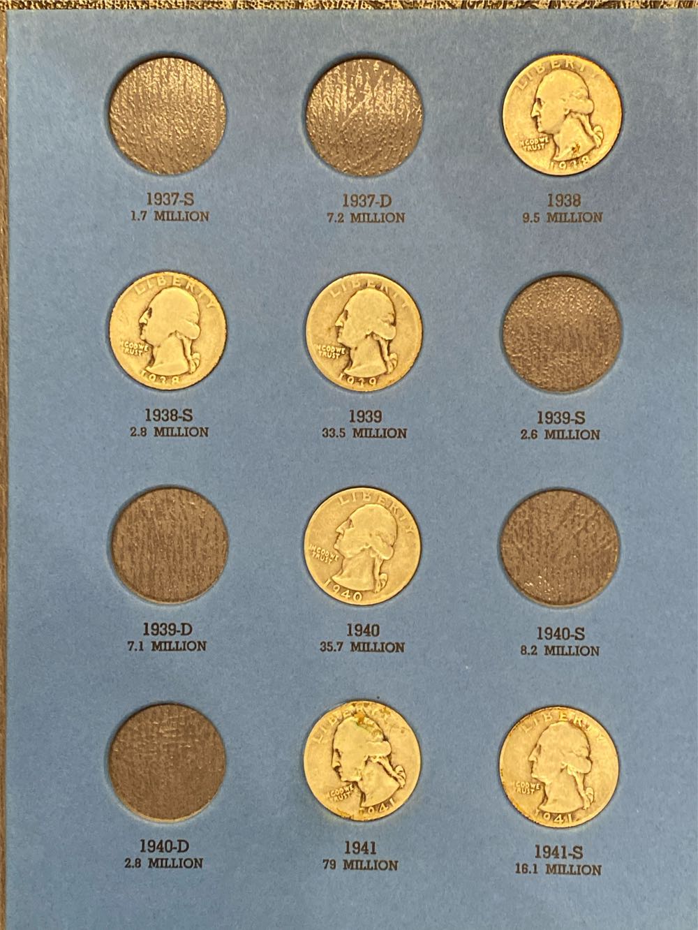 Coin Book 25 - Washington Quarters Collection 1912-1947  coin collectible - Main Image 2