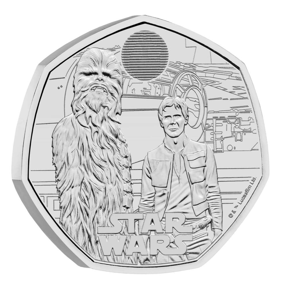 Han Solo and Chewbacca Brilliant Uncirculated Coin  coin collectible - Main Image 2