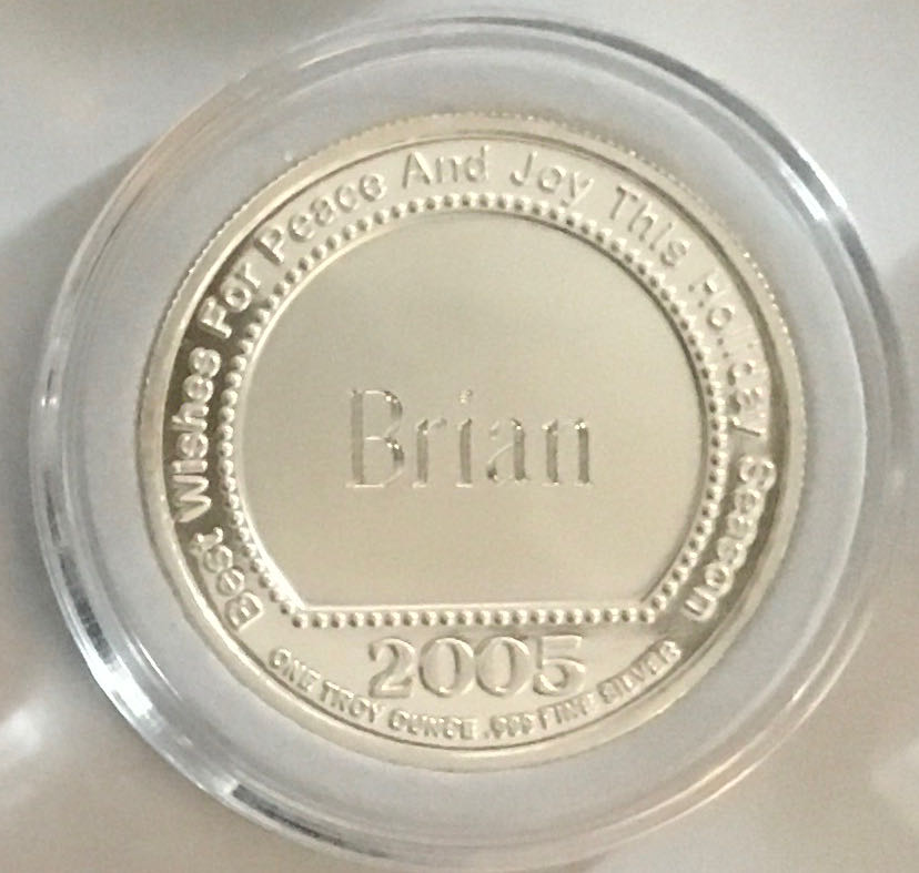 (BCs) Christmas Coin -2005 Happy Holidays  coin collectible - Main Image 2