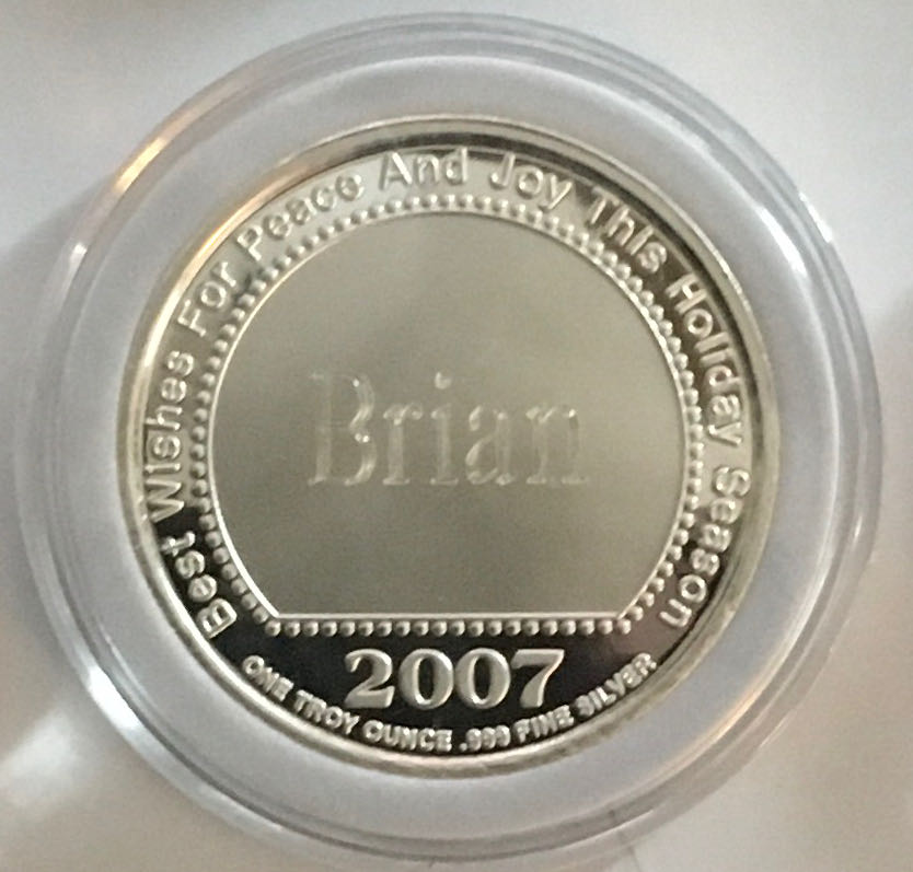 (BCs) Christmas Coin -2007 Ho Ho Ho  coin collectible - Main Image 2