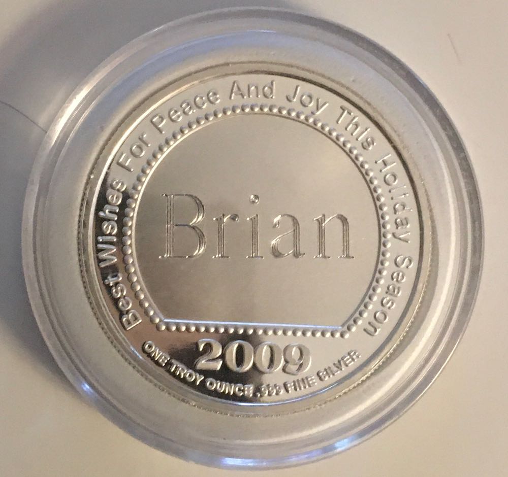 (BCs) Christmas Coin -2009 Seasons Greetings  coin collectible - Main Image 2