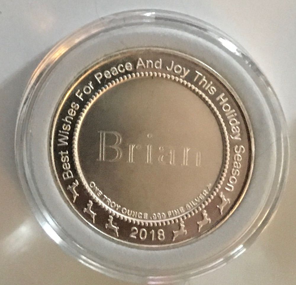 (BCs) Christmas Coin -2018 Train Depot  coin collectible - Main Image 2