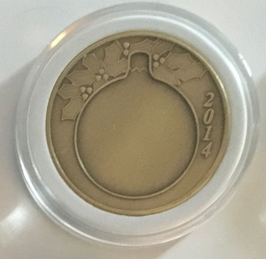 (BCs) Christmas Coin -2014b Bronze Merry Christmas  coin collectible - Main Image 2