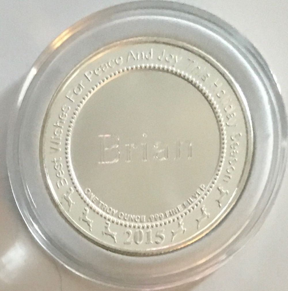 (BCs) Christmas Coin -2015 Merry Christmas  coin collectible - Main Image 2