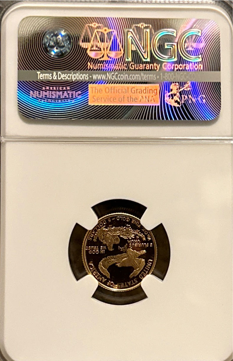 1998 W Eagle G$5  coin collectible - Main Image 2