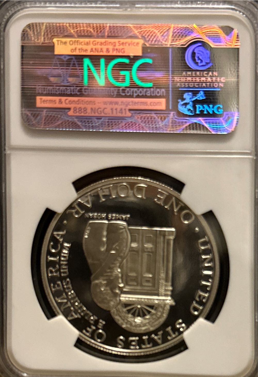 1992 W White House S$1  coin collectible - Main Image 2