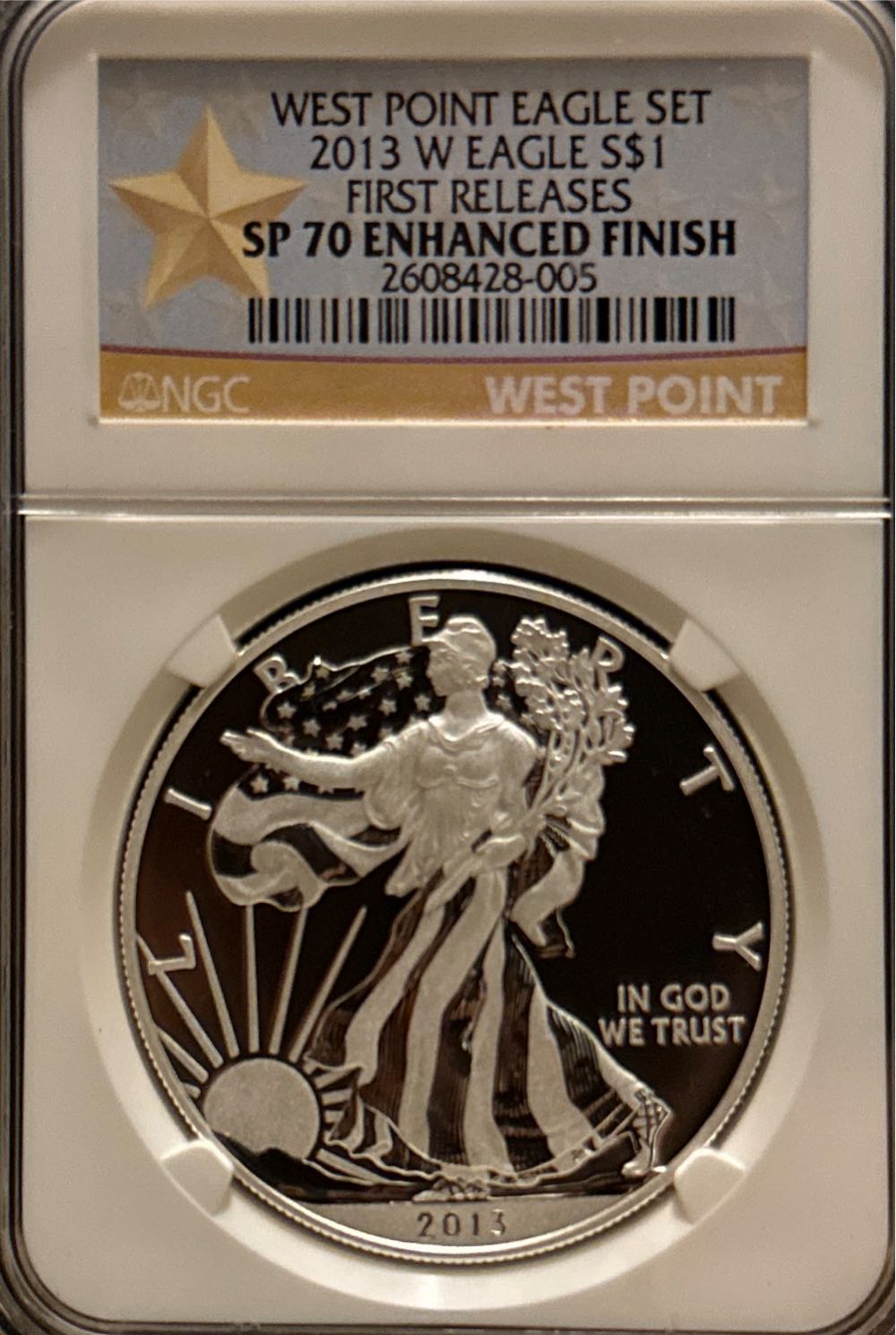 King Attending Christmas Day Church Service Medal