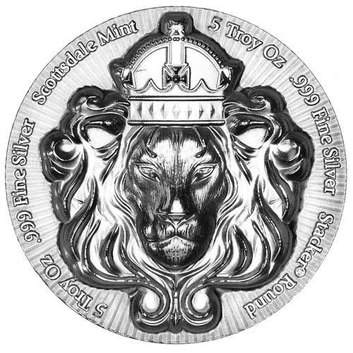 Scottsdale 5oz Stacker Round  coin collectible - Main Image 2