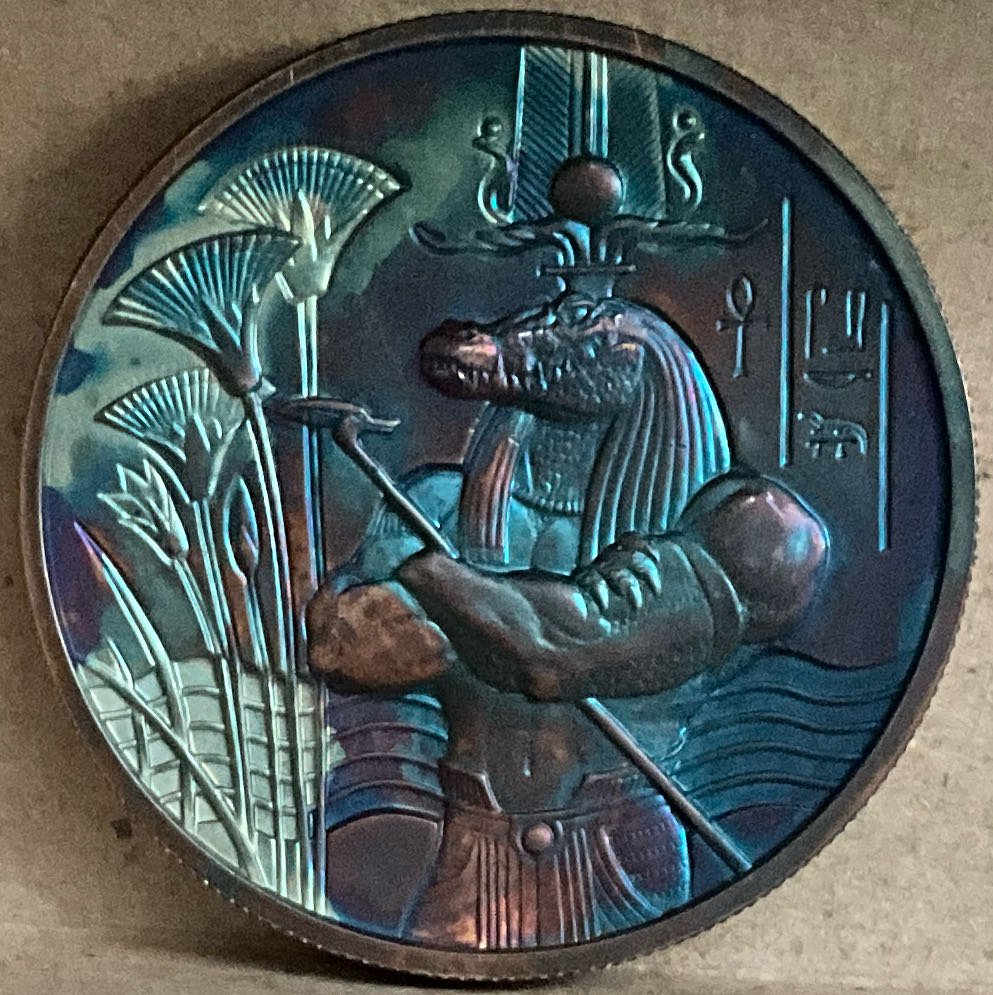 Egyptian Toned 2oz Round  coin collectible - Main Image 2