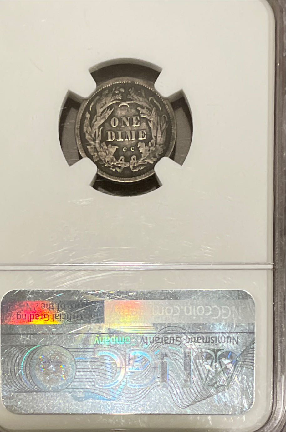 1875 CC Seated Liberty Dime  coin collectible - Main Image 2