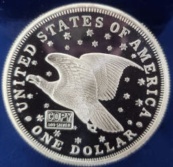 1836 Seated Liberty Dollar 2oz Replica  coin collectible - Main Image 2