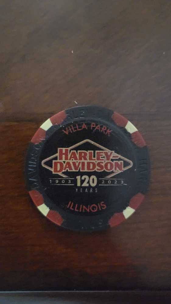 Wild Fire Harley-Davidson Poker Chip  coin collectible - Main Image 2