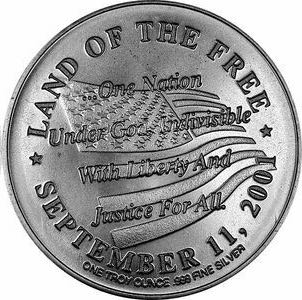 Spirit of America 9/11/2001 1oz Round  coin collectible - Main Image 2