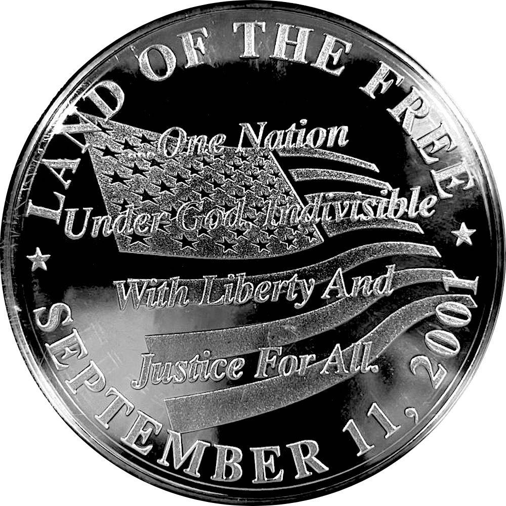 God Bless America 9/11/2001 1oz Round  coin collectible - Main Image 2