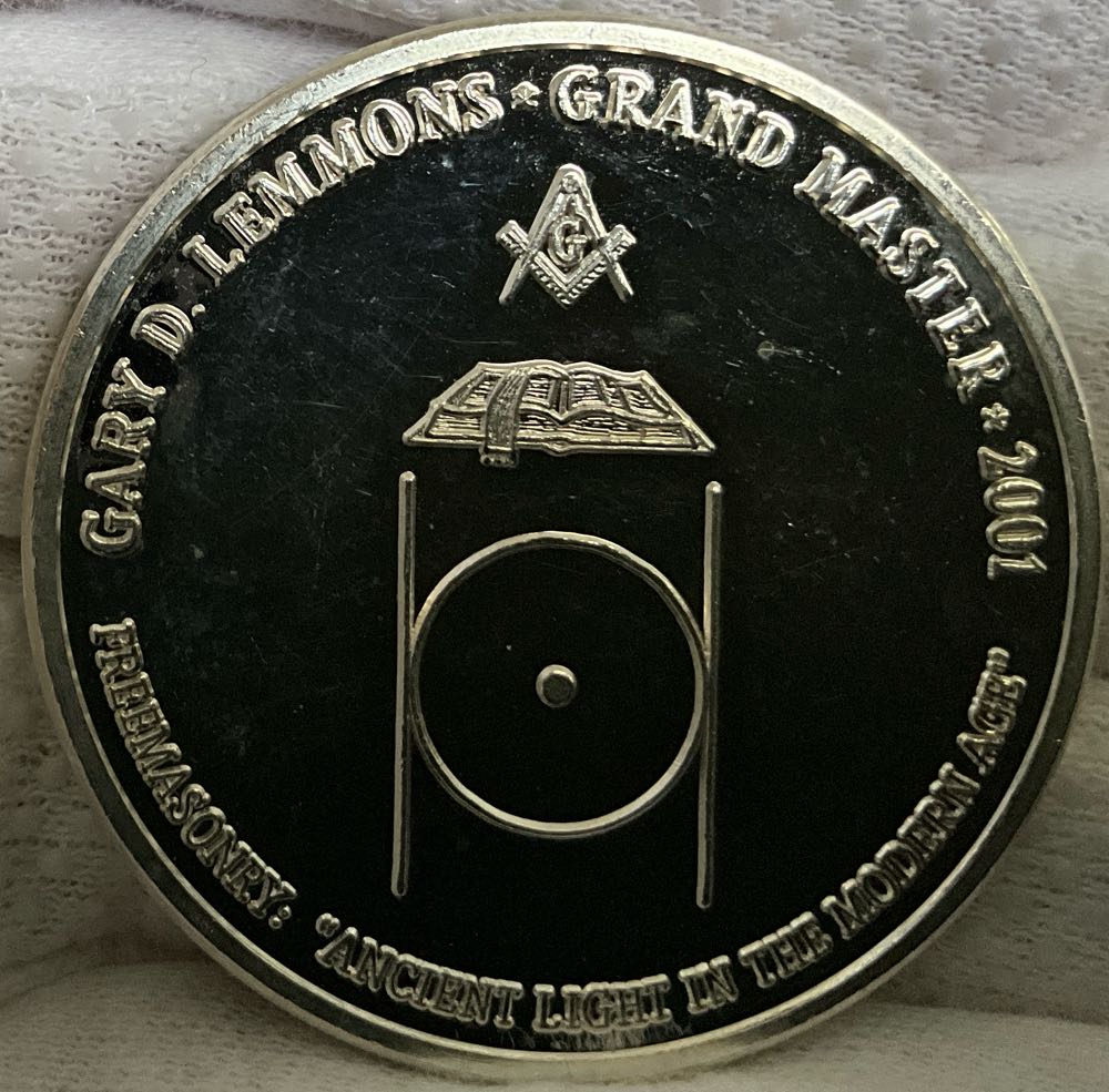 Georgia Grand Lodge Team 1oz Round  coin collectible - Main Image 2