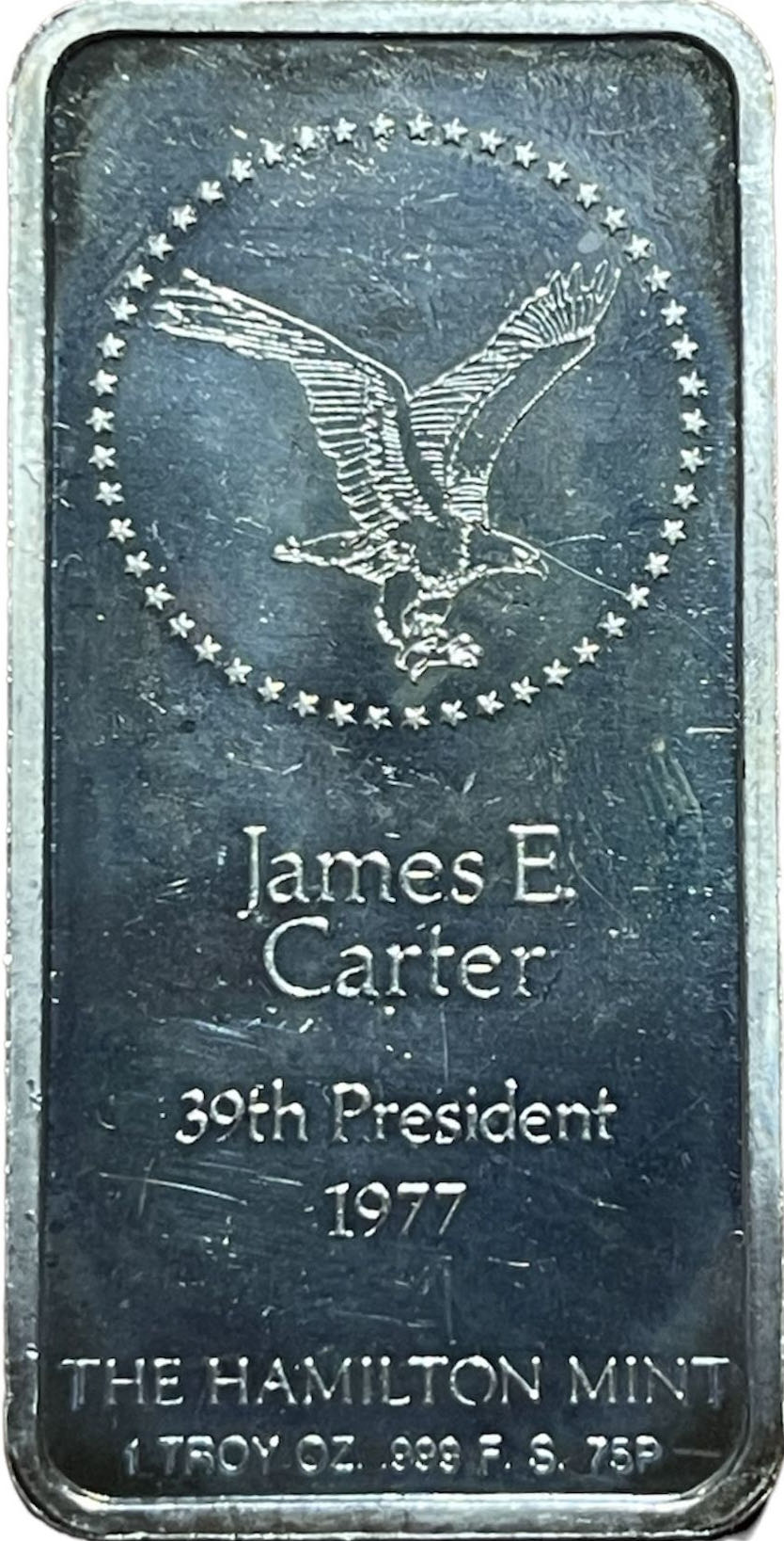 Jimmy Carter 1oz Bar  coin collectible - Main Image 2