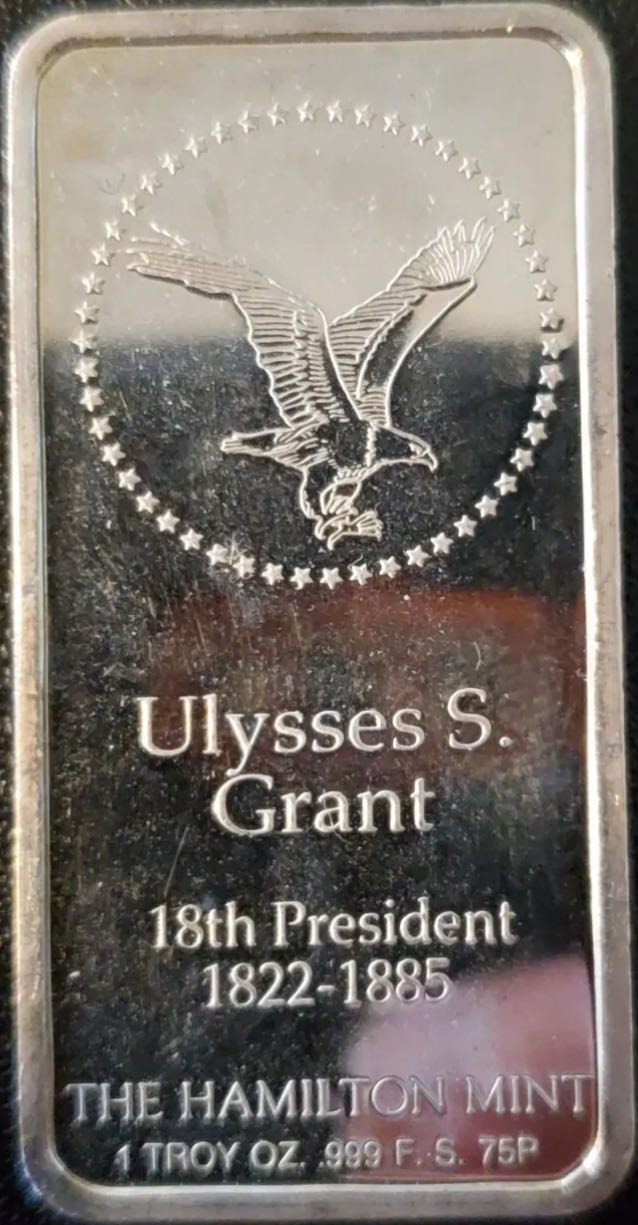 Ulysses Grant 1oz Bar  coin collectible - Main Image 2