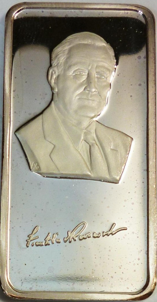 Franklin Roosevelt 1oz Bar  coin collectible - Main Image 1