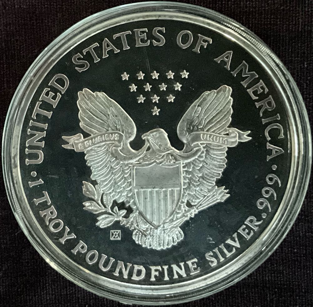 1989 Eagle 16oz Replica  coin collectible - Main Image 2