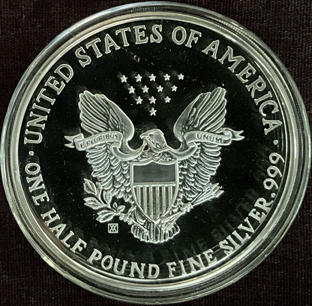 1995 Silver Eagle 8oz Replica  coin collectible - Main Image 2