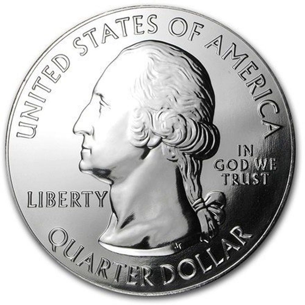 2011 Olympic National Park Silver Quarter 5oz  coin collectible - Main Image 2