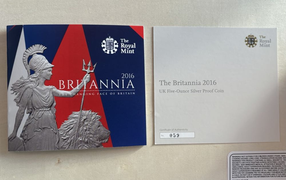 2021 Britannia - 5oz Proof  coin collectible - Main Image 4