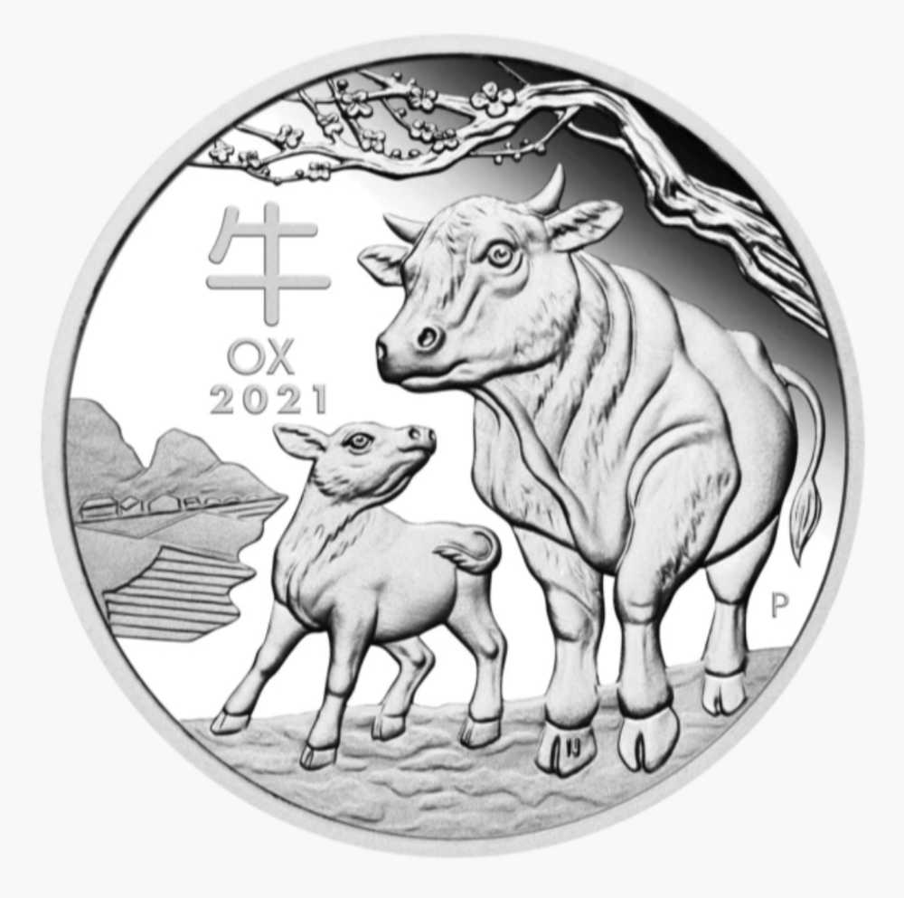 Lunar Series III 2021 Year of the Ox 1/2oz  coin collectible - Main Image 3