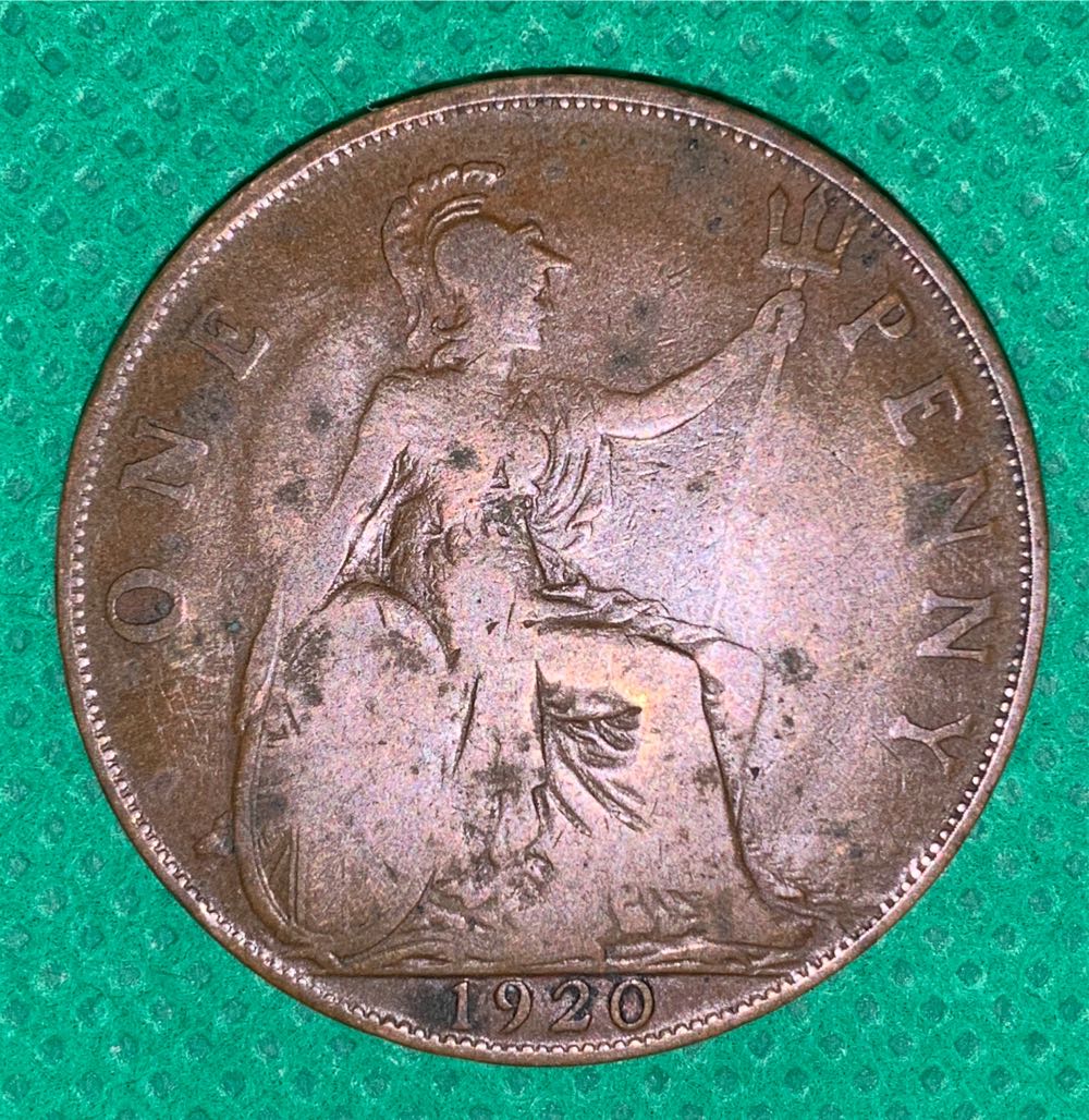 1 Penny - George V (Flat Neck)  coin collectible - Main Image 1