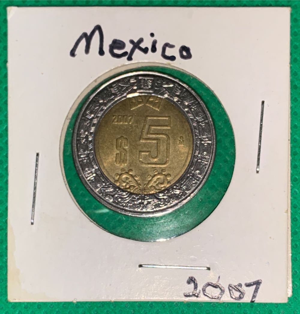 5 Pesos (Textured Obverse Side)  coin collectible - Main Image 1