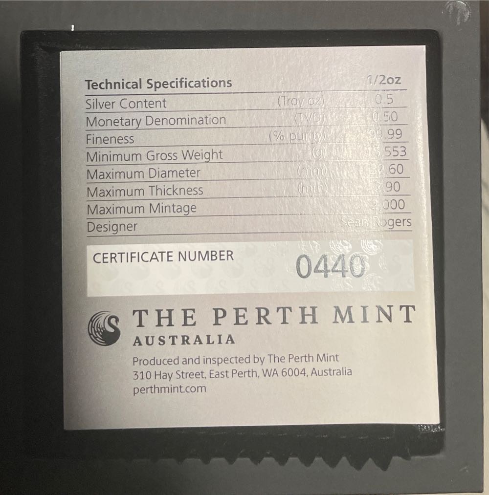 Disney 100 1 2oz Silver Proof Coloured Perth Mint Presentation Case  coin collectible [Barcode 9327025056289] - Main Image 4