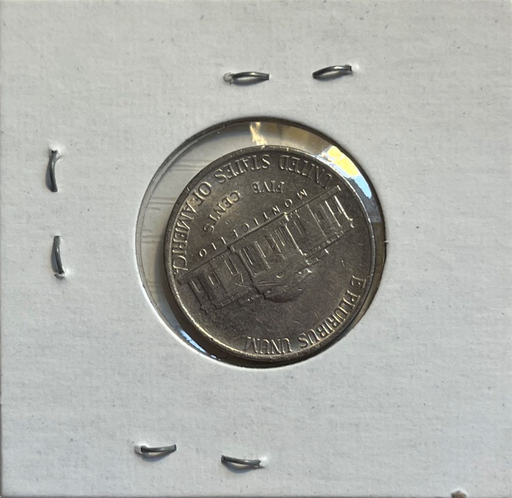 American 1995 D 5 Cent Jefferson Nickel  coin collectible - Main Image 2