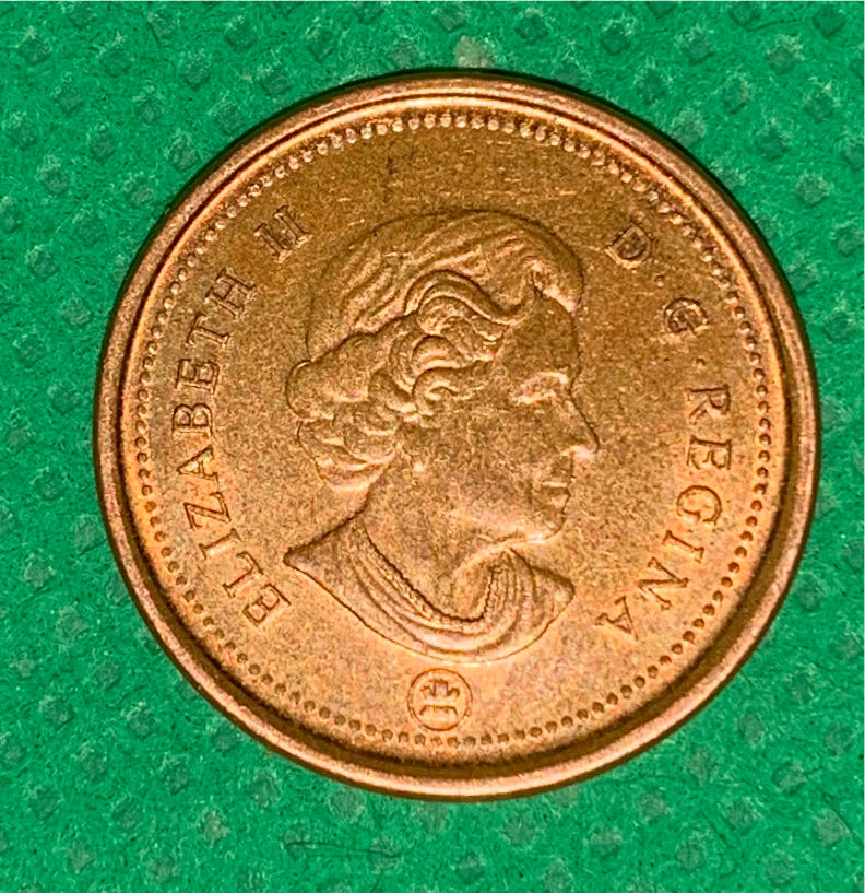 1 Cent - Elizabeth II (4th portrait; magnetic with RCM logo)  coin collectible - Main Image 2