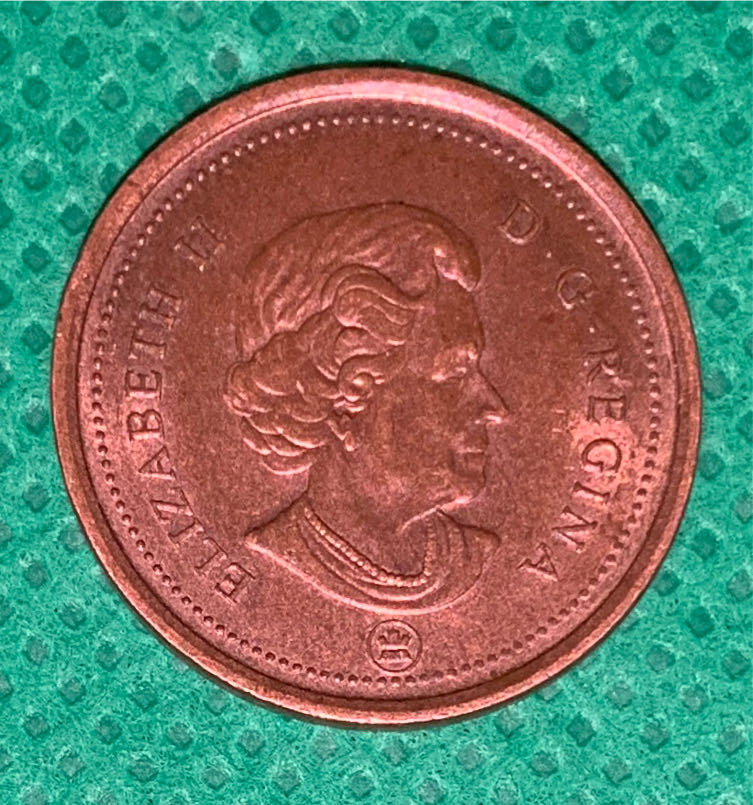 1 Cent - Elizabeth II (4th portrait; non-magnetic with RCM logo)  coin collectible - Main Image 2