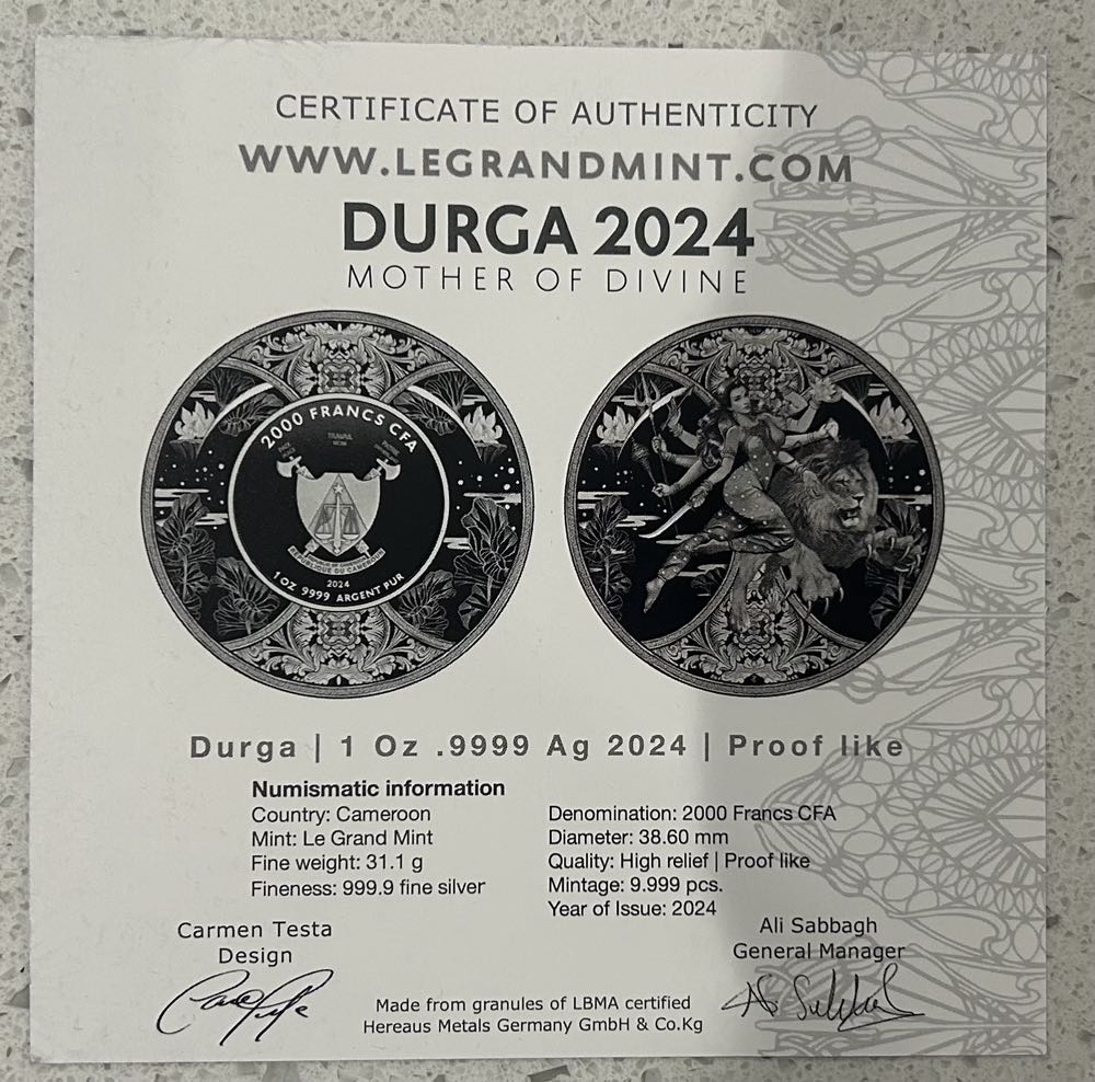 2024 Durga Goddess   coin collectible - Main Image 3