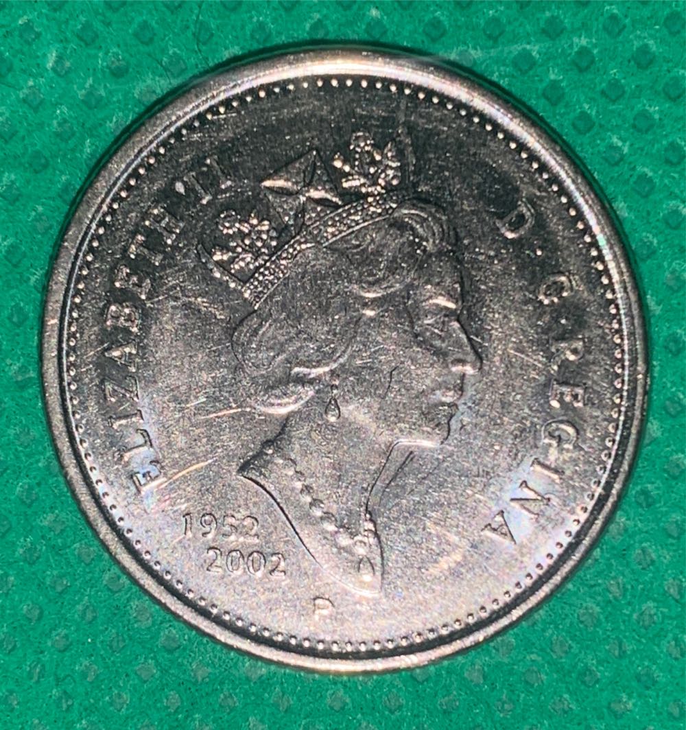 25 Cents - Elizabeth II (Golden Jubilee)(P)  coin collectible - Main Image 2