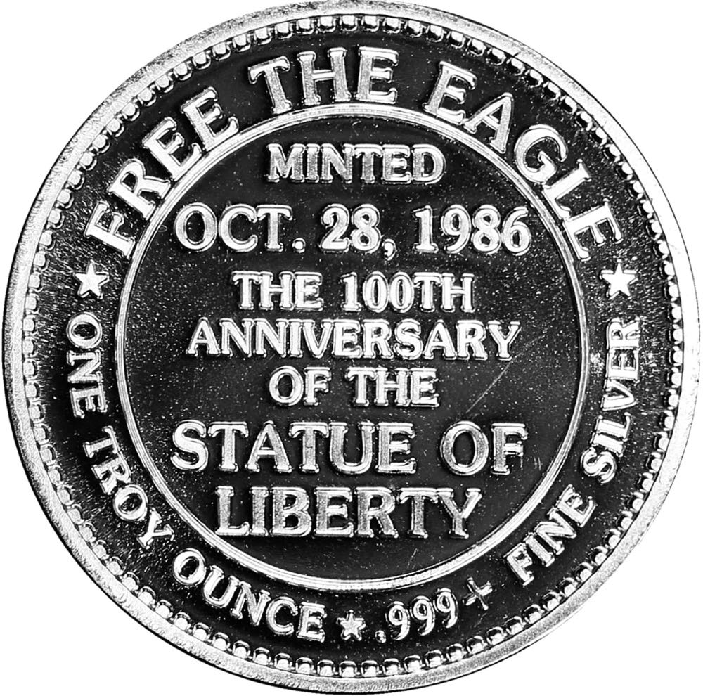 Liberty | 1986 Ellis Island  coin collectible - Main Image 2