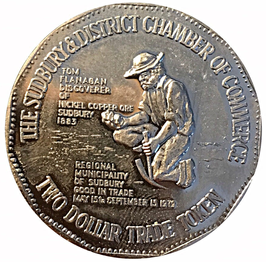 2 Dollar Trade Token - Sudbury (Paperweight Version)  coin collectible - Main Image 3