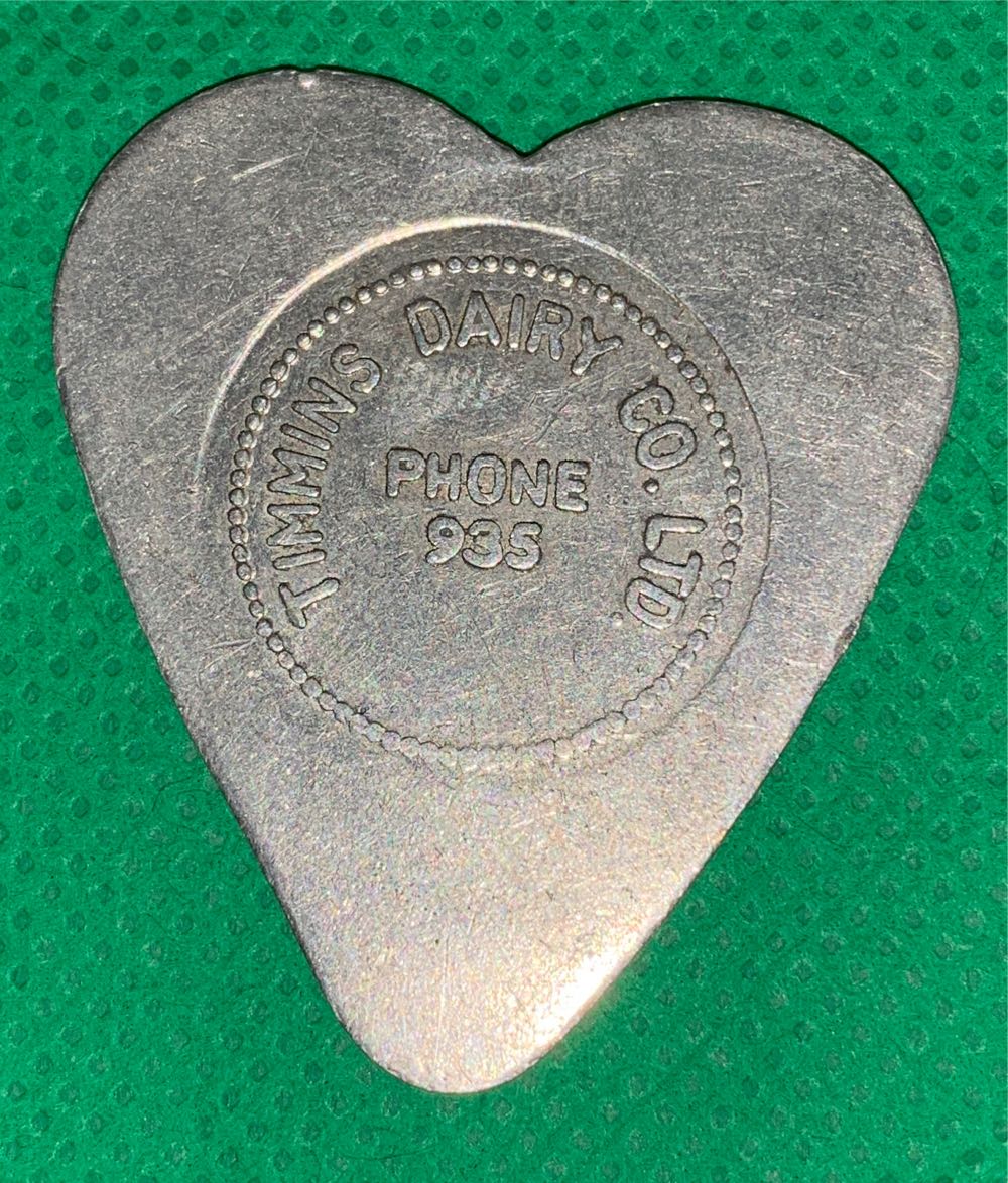 Timmins Dairy Co.Ltd Heart Shaped Token  coin collectible - Main Image 2